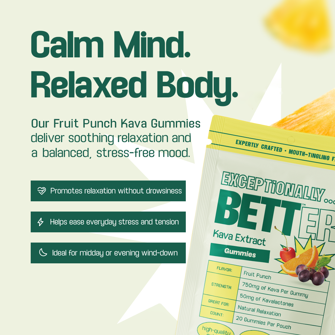 Natural Calm Kava Gummies - Fruit Punch