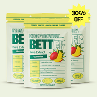EXCEPTIONALLY... BETTER Kava Extract Gummies — Tropical Paradise flavor, 30% OFF; gluten-free, vegan & non-gmo supplement.